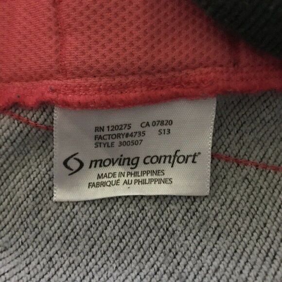 Moving Comfort Athletic‎ Shorts Drawstring Size Medium Grey Pink - Picture 6 of 7